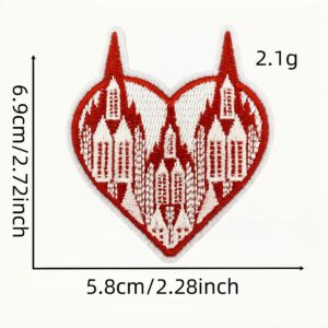 Red carnival cloth sticker 16 #