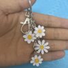 Wholesale Pastoral Floral Alloy Keychain Pendant Decorative Accessory Gift