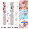 Wholesale 2/8/16pcs Elegant Dress Girl Bow Ballet Series UV DTF Pen and Bookmark Stickers