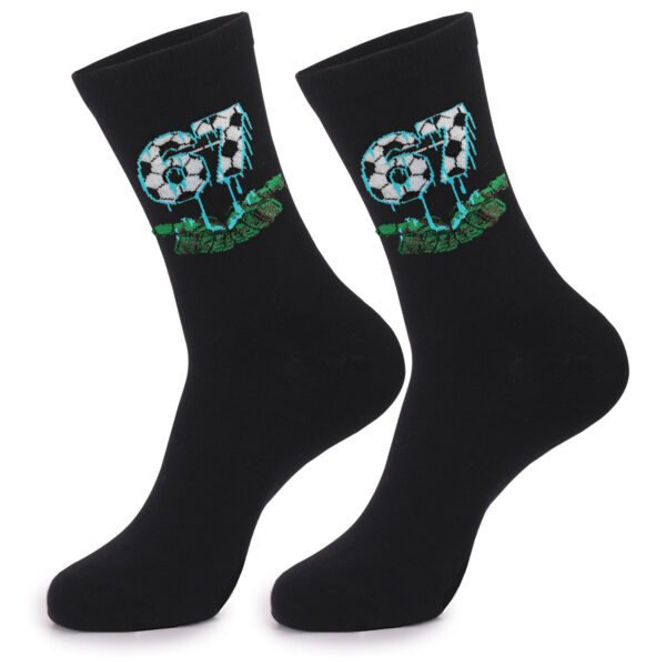 oly-2039db27c44c3f9e1f04125fa0698abe Wholesale Chinese Character 67 Design Socks Unisex Cotton Blend Middle Tube Summer Socks Everyday Wear