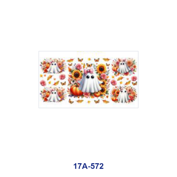 oly-2045af5ad883df951267ad764b237c6e Wholesale 5pcs Fall Halloween Bow Ghost Sunflower Pumpkin Butterfly Bat Mixed Decor Prints 16oz Cup UV DTF Wraps