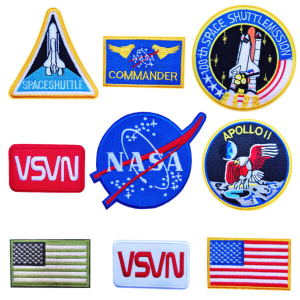 oly-204e1589c18cb577005d4bac317e1ff2 Wholesale Trendy Astronaut Planet Embroidered Patches DIY Craft Supply 9 Pack