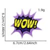 Wholesale Cartoon English Text Cloth Sticker for Baggage - Decorative Car Key Accessory