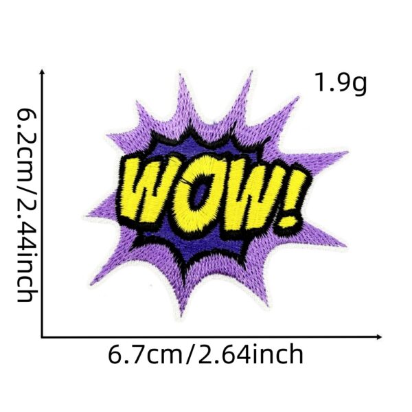 Wholesale Cartoon English Text Cloth Sticker for Baggage - Decorative Car Key Accessory