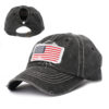 oly-2082d593cb3a3a651bfed495f4a175af Wholesale American Flag Distressed Baseball Cap with Ponytail Hole Fashion Accessory Boutique Resale