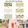 oly-208d0a1e090841df813feba6c4328ed3 Wholesale 5pcs Summer Garden Western Style Watercolor Sunflower Daisy Cactus Cowboy Accessory Mixed Decor Prints 16oz Cup UV DTF Wraps