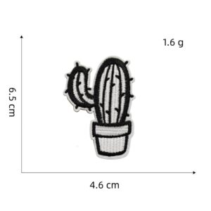 Black and white series cloth stickers 16#