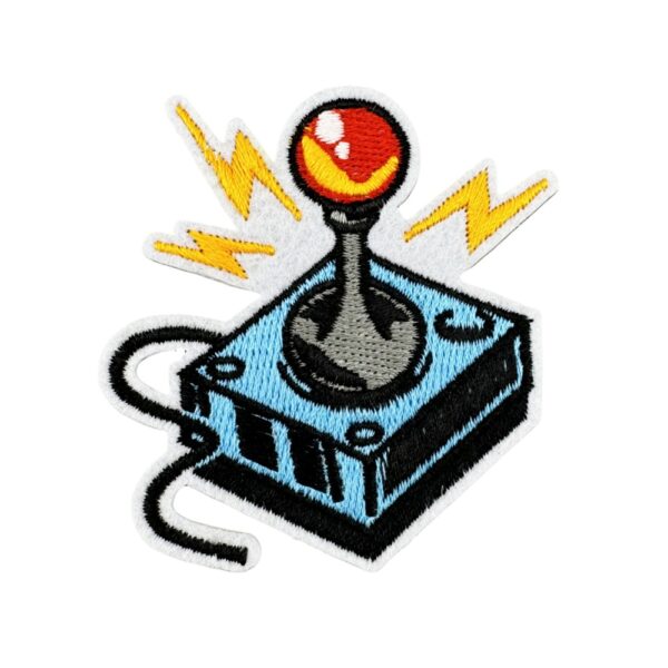 Wholesale Cartoon Blue Game Controller Embroidery Patch Fashion Accessory DIY Gift
