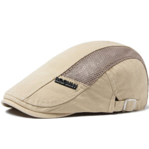 Wholesale Stylish Men's Mesh Beret Hat Adjustable Cotton Sun Hat for Everyday Use