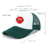 oly-20b27e9fe89e2e3990425b1565c388c2 Wholesale Trendy Lips Mesh Trucker Hat Black Adjustable Summer Fashion Accessory