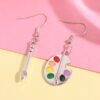 oly-20b7269608d74f0bd6fe9781bf310642 Wholesale Alloy Brush Shape Earrings Chic Minimalist Jewelry Accessory for Everyday Wear