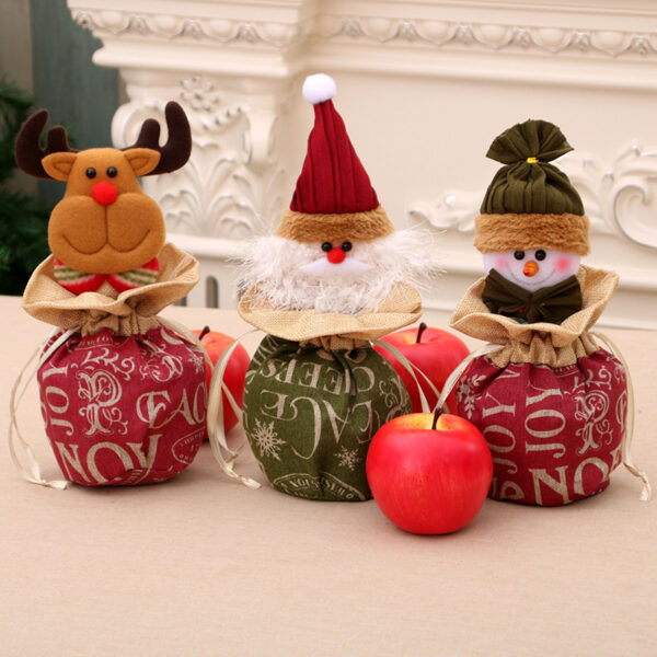 oly-20c6d34bbb7e95b52f905d44741f4456 Wholesale Trendy Christmas Drawstring Gift Bag Cloth Candy Bag Party Favor Resale