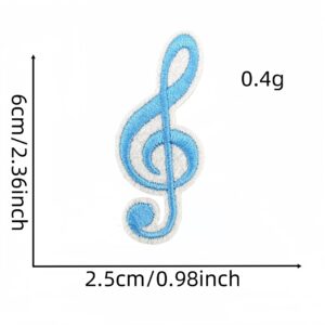 Musical note cloth sticker 14#