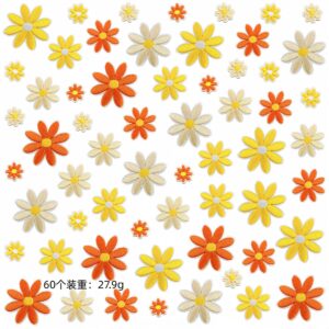 Flower patchwork D set of 60
