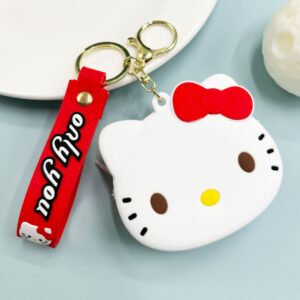 Leather rope sanrio coin purse-kt cat