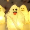 Wholesale Halloween Ghost Pumpkin Lantern Hanging Decor Plastic Ornament for Party Gift Boutique Resale