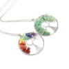Wholesale Crystal Tree of Life Necklace Handmade Alloy Pendant Jewelry Accessory Gift