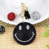 Wholesale Face Flannel Keychain Rhinestone Tassel Wedding Gift Bag Charm