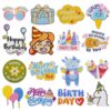 oly-2142b64191faed545f2796df13823af8 Wholesale Polyester Thread Embroidered Patch Cartoon Birthday Party Decorative Sticker for Home Decor