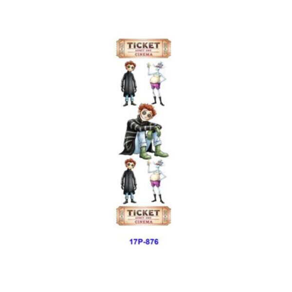 oly-21557e3312fca6b66bf17db9583eb7d3 Wholesale 2/8/16pcs UV DTF Stickers Gothic Button Fantasy Character Patterns Pen and Bookmark Stickers OLY Exclusive