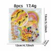 oly-215d0eca97d3bd63a45b6f09e3470d92 Wholesale 8-Pack Embroidered Iron-On Patches Heart Sunglasses Rainbow Design for DIY Fashion Accessories