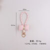oly-21647902e7a826c2f4048890d03d86ec Wholesale Silicone Dopamine Bow Phone Strap Heart Keychain Fashion Accessory Yellow