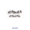 Wholesale 8pcs Princess Cartoon Horse Floral Print 3oz Cup Stickers Wrap OLY Exclusive