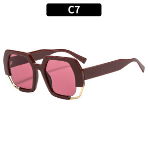 C7-burgundy frame red film
