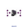 oly-217507c1abfa94e9d09382eb67012304 Wholesale 5pcs Sketch Art Lady Portrait Rose Sunflower Butterfly Star Checker Border Mixed Decor Prints 16oz Cup UV DTF Wraps