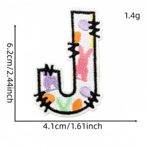 Holiday letter fabric applique j