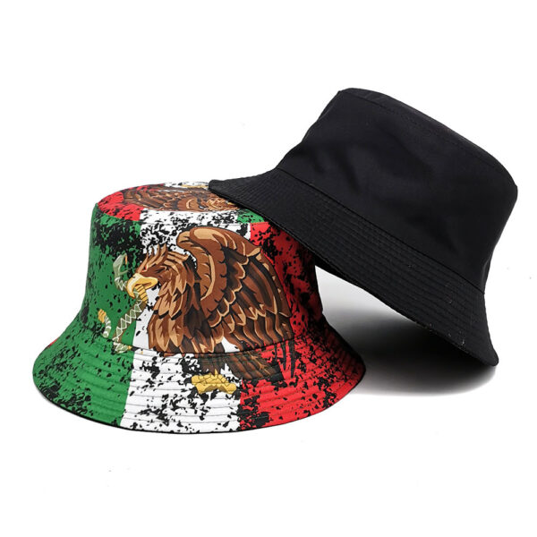 Wholesale Retro Double Sided Eagle Print Fisherman Hat Sun Hat Unisex Fashion Accessory
