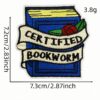 oly-219e67c31b641292412711be7ae36ed5 Wholesale Iron On Embroidered Patch Book Reading Cartoon Design Decorative Accent for Adults