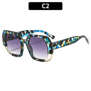 C2-blue wrapped flower double gray slices