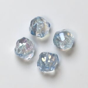 15-transparent blue / The size is about 12mm, the hole diameter is about 1.8mm (sold by piece)