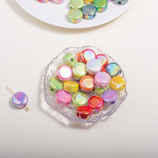 oly-2200ae11f97faf7e6759e5c89bd961a0 Wholesale Stylish Acrylic Milk Tablet Beads Mixed Colors DIY Phone Chain Bag Charm Craft Supply