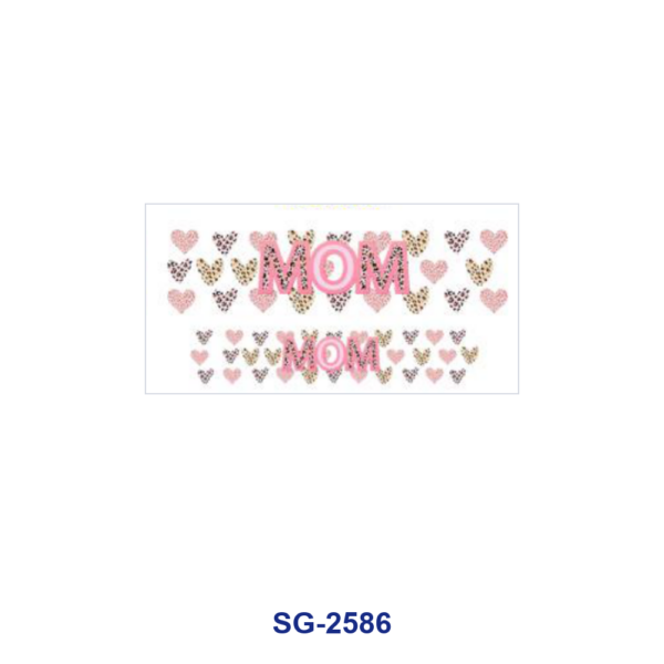 Wholesale 8pcs Mixed Butterfly Mom Cartoon Football Logo Print 3oz Cup Stickers Wrap OLY Exclusive