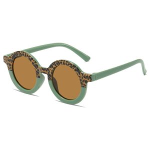 Upper leopard print Lower Green / Black