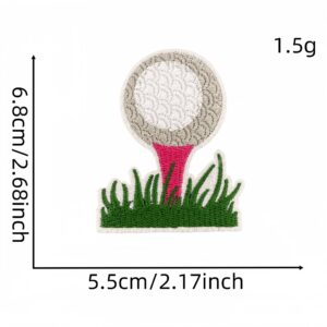 Pink golf cloth sticker 5#
