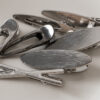 Wholesale Brushed Metal Oval Duckbill Hair Clips Fashion Hair Accessory for Gift or Boutique Resale