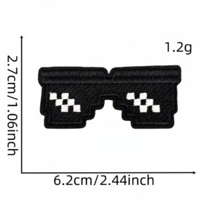 Summer glasses cloth stickers 3#