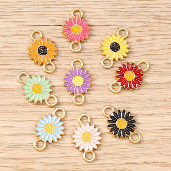 oly-220c7e8ae2092cc0aca7aa73afff337a Wholesale Double Pendant DIY Jewelry Accessory Red Zinc Alloy 10 Pack for Boutique Resale