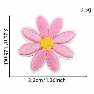Light pink medium-sized floral fabric patch #8