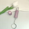 Wholesale Rhinestone Perfume Bottle Keychain 5ml Portable Travel Spray Fashion Accessory for Women