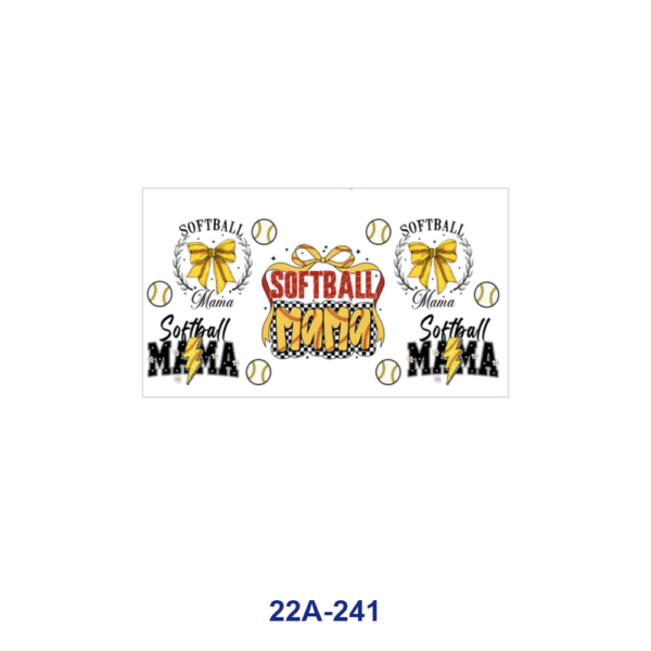 oly-225be6651e760b047126017567af20b4 Wholesale 5pcs Sports Mama Themed Prints Baseball Soccer Softball Football Bow Leopard Heart Pumpkin Mixed Design 16oz UV DTF Tumbler Wraps