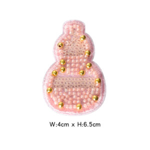 Pink gold bead gourd