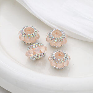 Water red / 20mm love cat eye lantern beads