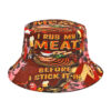 Wholesale Chic Reversible Pig Pattern Bucket Hat Sun Protection Fashion Accessory for Resale