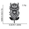 Wholesale Polyester Thread Embroidered Iron-On Patch Viking Design Fashion Repair Patch for Coats
