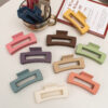 Wholesale Korean Minimalist Fan Hair Claw Clip Resin Women's Casual Fashion Accessory