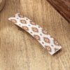 Wholesale Fashion PU Leather Western Print Hair Clip Alloy Electroplating Hair Accessory for Women Gift